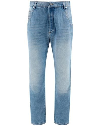Balmain Jeans Monogram - Blu