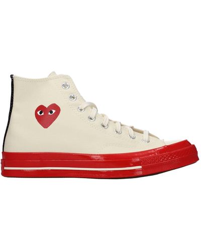 Comme des Garçons Sneakers Converse Fabric - Red