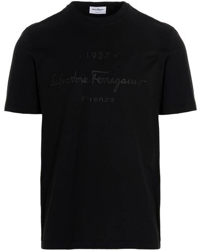 Ferragamo Logo T-shirt - Black