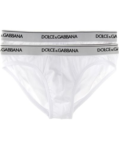 Dolce & Gabbana Midi Brief Underwear, Body - White