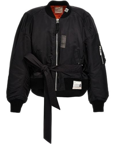 Maison Mihara Yasuhiro Nylon Bomber Jacket Giacche Nero