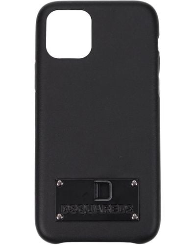 DSquared² Porta iPhone iphone 12/12 pro Termoplastica Nero