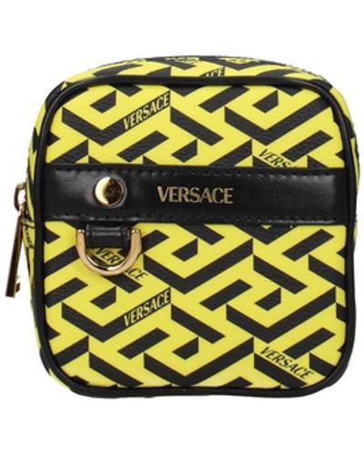 Versace Clutches Leather Black - Yellow