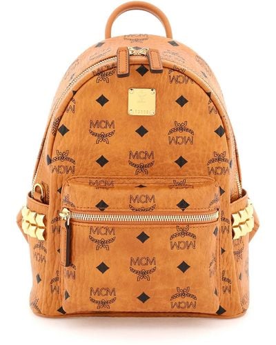 MCM Stark Mini Backpack - Orange
