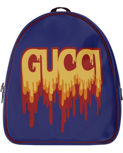 Gucci Malting Backpack For Girl - Blue