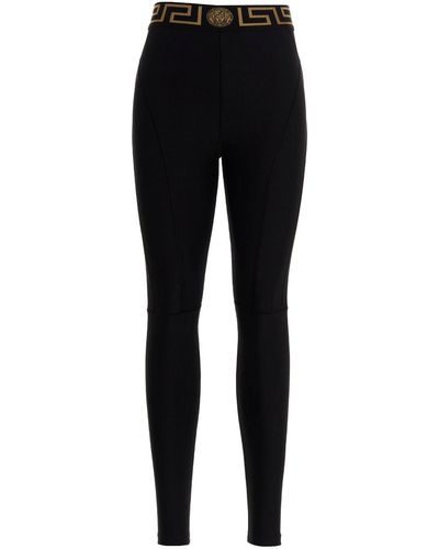 Versace Greca Leggings Nero