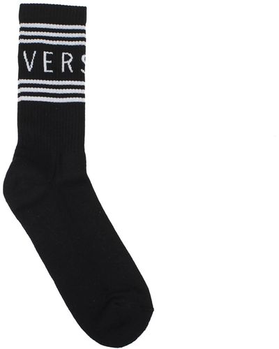 Versace Socks Cotton - Black