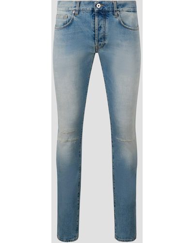 14 Bros Bleached Mended Bay Jeans - Blue