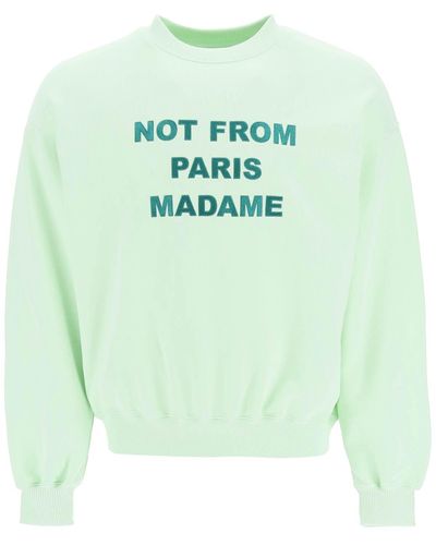 Drole de Monsieur Felpa 'Le Sweatshirt Slogan' - Verde
