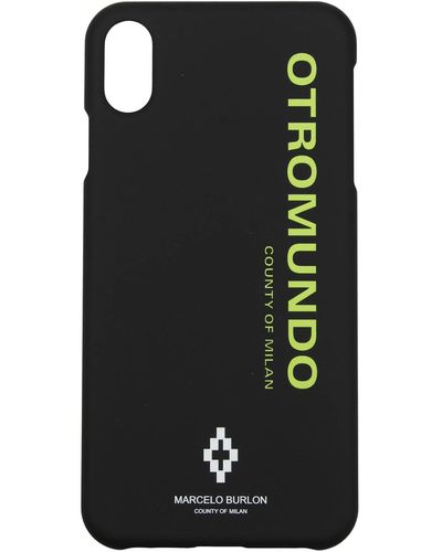 Marcelo Burlon Iphone Cover Iphone Xs Max Polyamide - Black