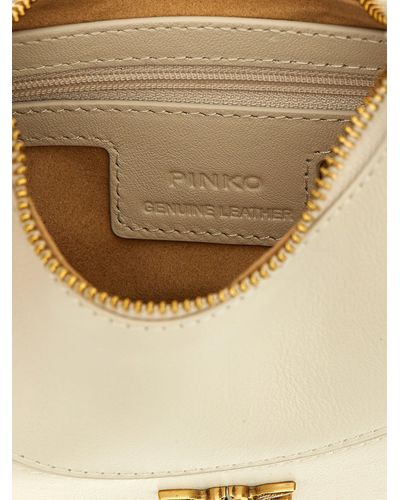 Pinko Mini Brioche Bag Hobo Borse A Mano Bianco - Neutro