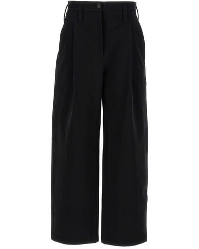 Philosophy Front Pleat Trousers - Black