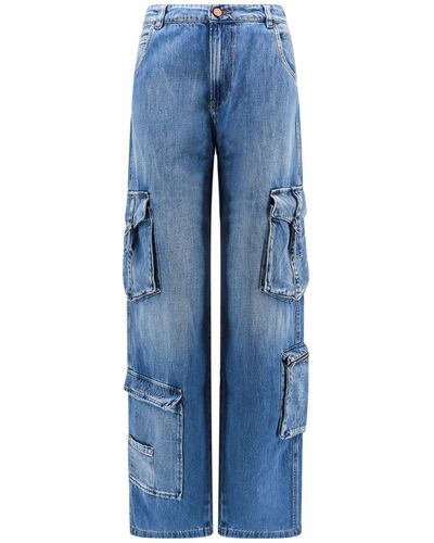 3x1 Jeans cargo in cotone - Blu