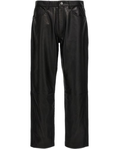 sunflower Leather Trousers - Black