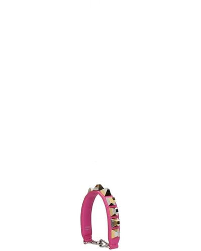Fendi Shoulder Strap Handle Leather Fuchsia - Pink