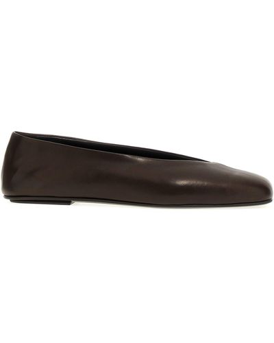 The Row Eva Two Flat Shoes - Black