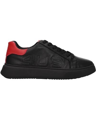 Cesare Paciotti Sneakers 4us Leather Red - Black