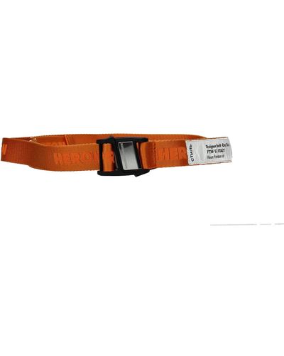 Heron Preston Thin Belts Fabric Orange - White