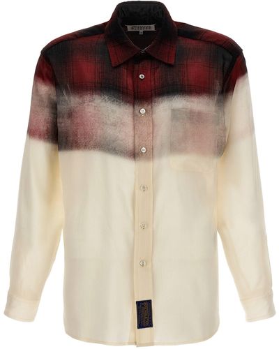 Maison Margiela Pendleton Contrast Shirt Shirt, Blouse - Brown