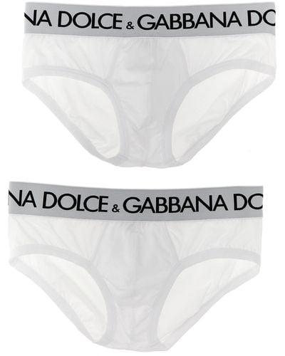 Dolce & Gabbana Brando 2-pack Briefs Underwear, Body - Grey