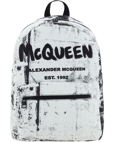 Alexander McQueen Zaino Metropolitan - Bianco