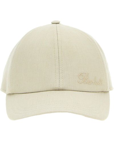 Berluti Logo Cap Hats - Natural