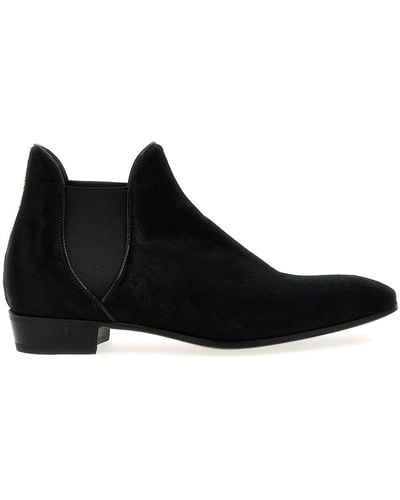 Lidfort Calf Hair Ankle Boots Boots, Ankle Boots - Black