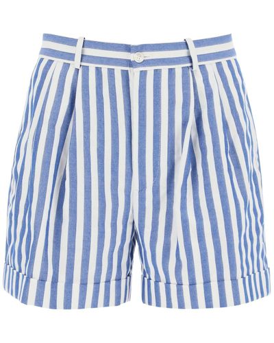 Polo Ralph Lauren Shorts A Righe - Blu