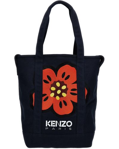 KENZO Boke Flower Tote Blu - Rosso