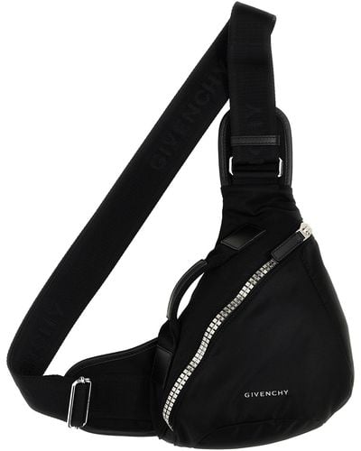 Givenchy G-zip Triangle Shoulder Bags - Black