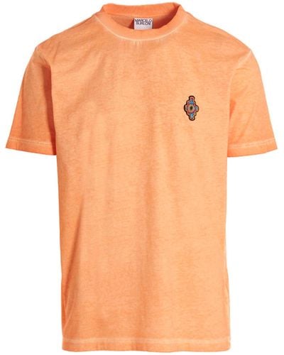 Marcelo Burlon 'Sunset cross' T Shirt Arancione