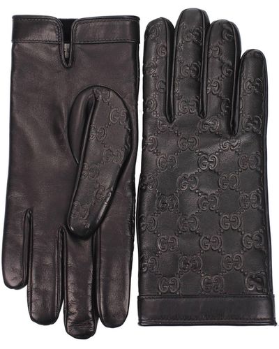 Gucci Gloves Leather - Black