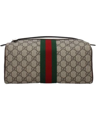 Gucci Porta Necessaire Con Dettaglio Web - Multicolore