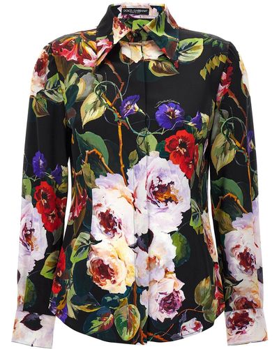 Dolce & Gabbana Roseto Camicie Multicolor - Multicolore