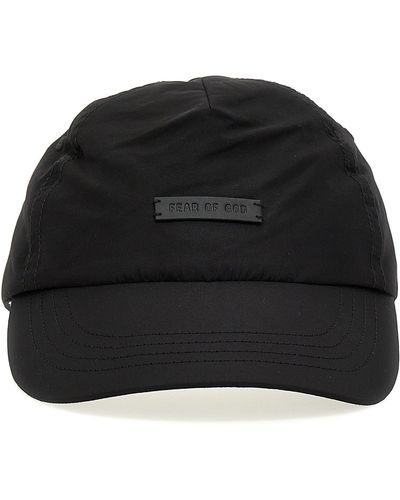 Fear Of God Logo Patch Cap Hats - Black