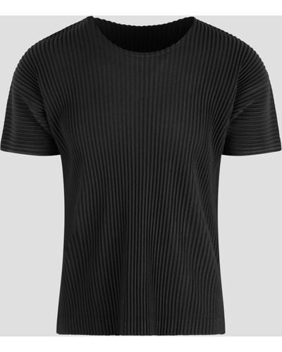 Homme Plissé Issey Miyake Basics T-Shirt - Black