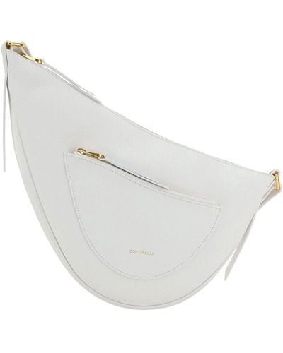 Coccinelle Snuggie Shoulder Bag - White