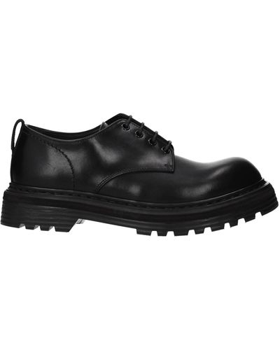 Premiata Lace Up And Monkstrap Leather - Black