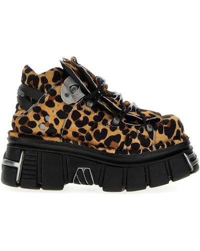 Vetements X New Rock Platform Sneakers Multicolor - Nero