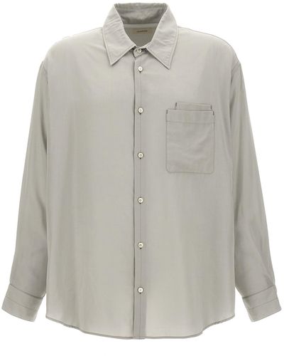 Lemaire Double Pocket Shirt, Blouse - Gray