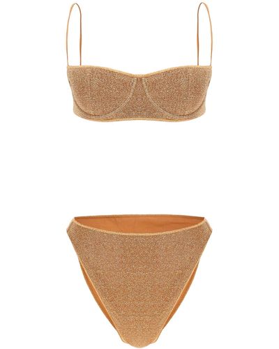 Oséree Lurex Bikini Set - Orange