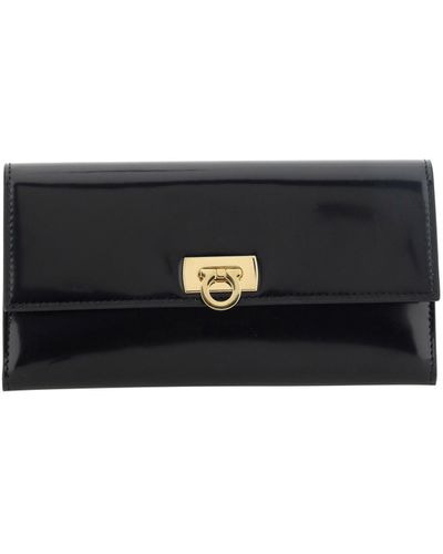 Ferragamo Portafogli Continental - Nero