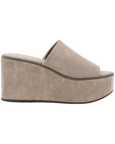 Brunello Cucinelli Wedge - White