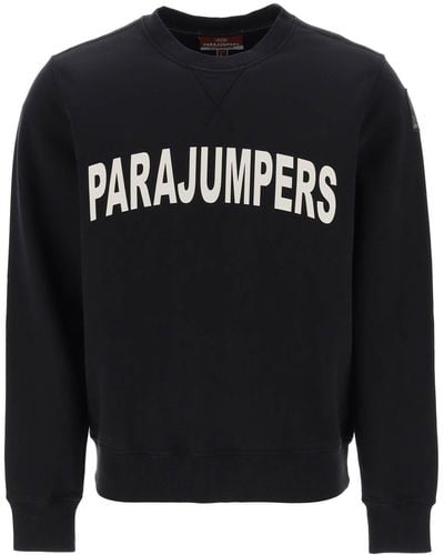 Parajumpers 'caleb' Logo Print Sweatshirt - Black