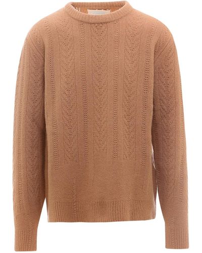 ANYLOVERS Wool Sweater - Brown