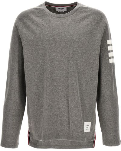 Thom Browne 4 Bar T Shirt Grigio