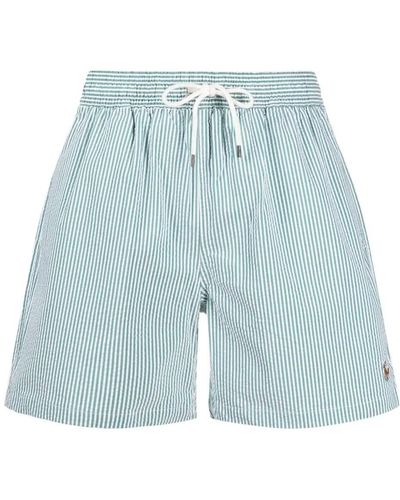 Polo Ralph Lauren Traveler Striped Swim Shorts - Blue