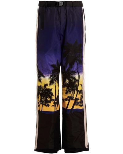 Palm Angels 'Palm Sunset' Pantaloni Viola - Blu