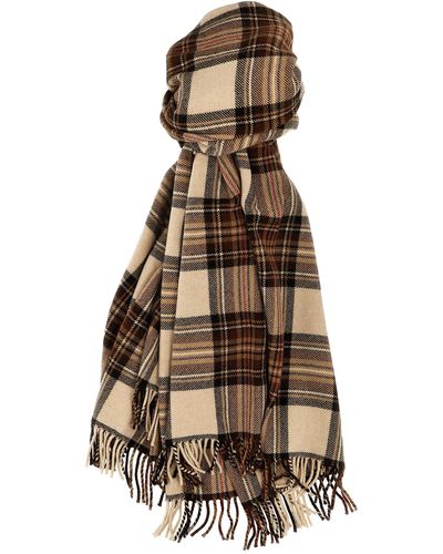 Etro Check Scarf Scarves, Foulards - Natural