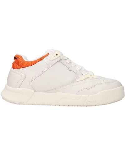 Heron Preston Sneakers Pelle Bianco Arancione